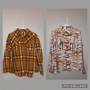 Button up flannel Bundle